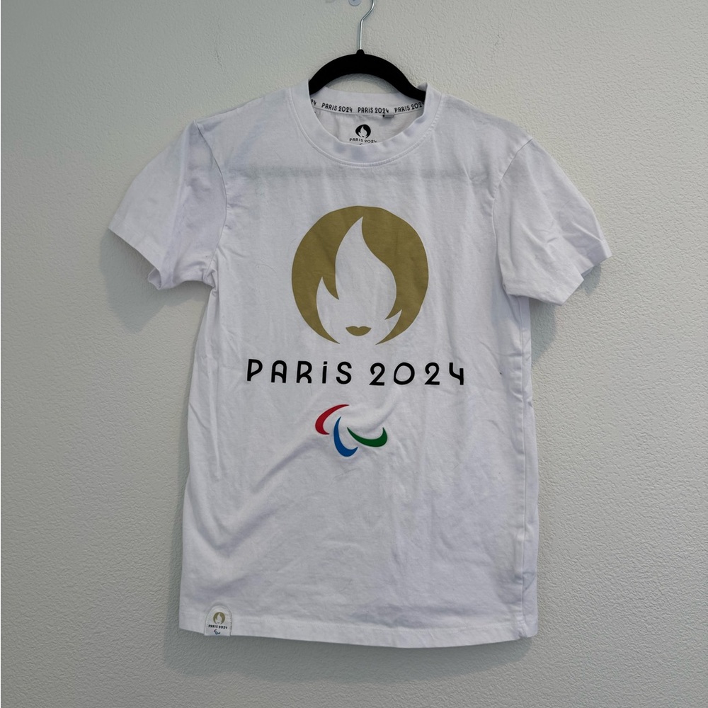 Paris Paralympic Games Tee Shirt - White - Size S